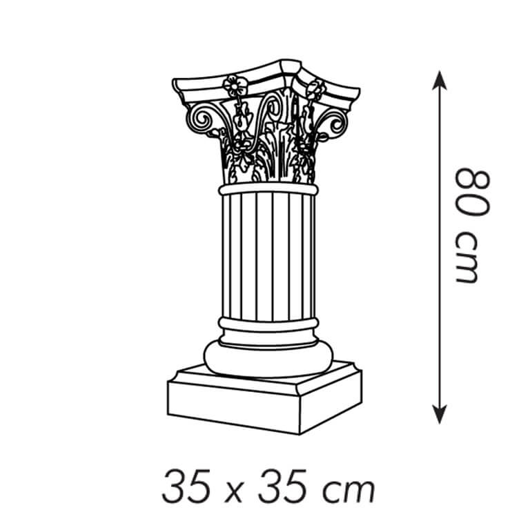 columna pedestal decorativo estilo corintio - Buy Other antique